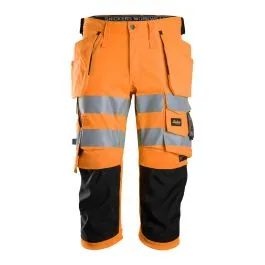 6138 Hi Vis Pirate Work Trousers Class 1/2 Stretch - Snickers