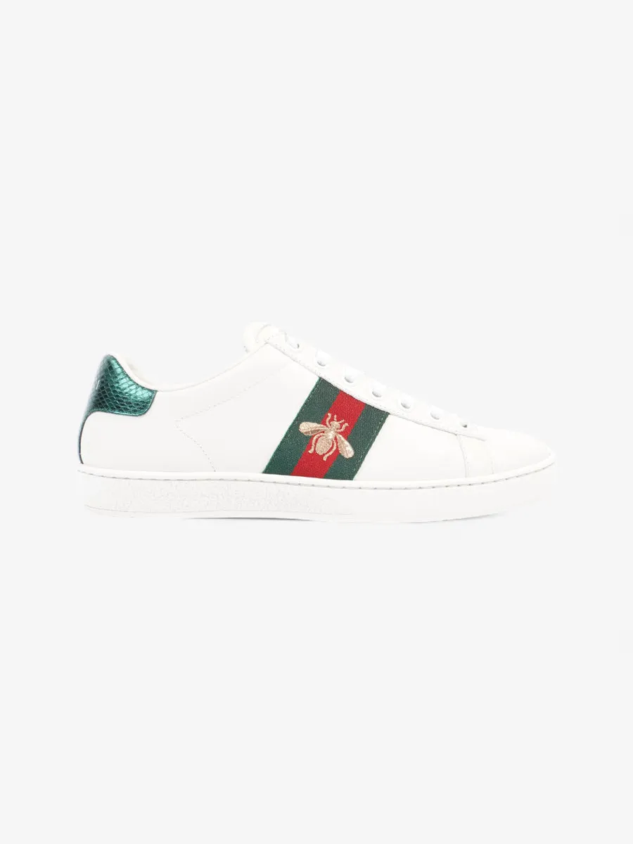 Ace Sneakers with Bee White / Green / Red Leather EU 37 UK 4