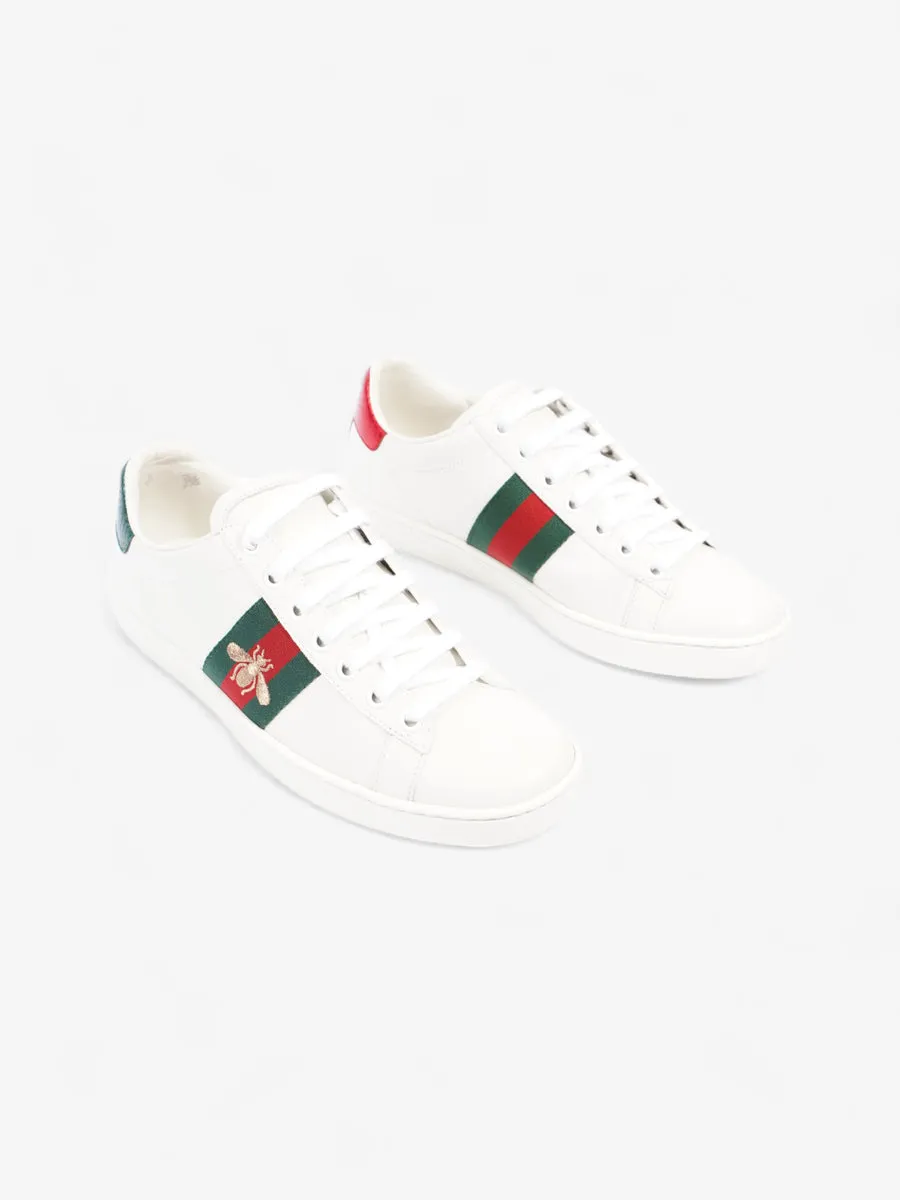 Ace Sneakers with Bee White / Green / Red Leather EU 37 UK 4