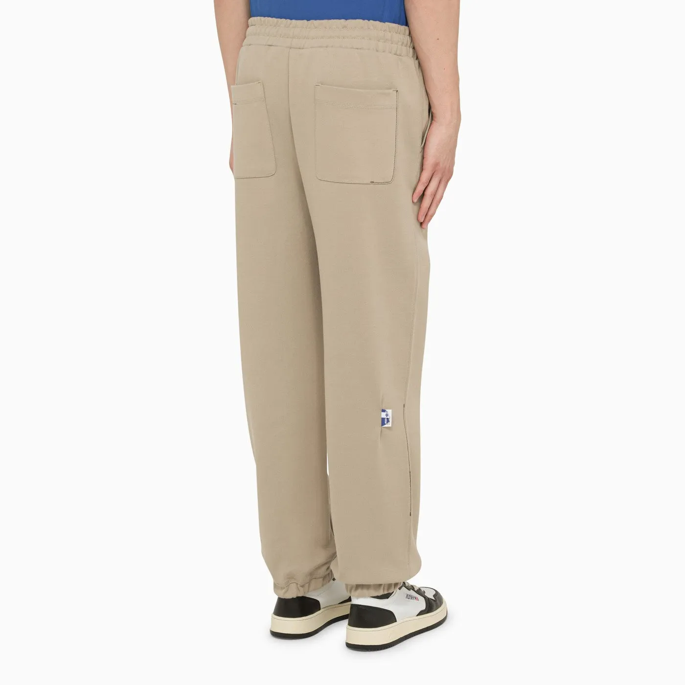 Ader Error    Ader Error Beige Joggers With Printed Distort Logo