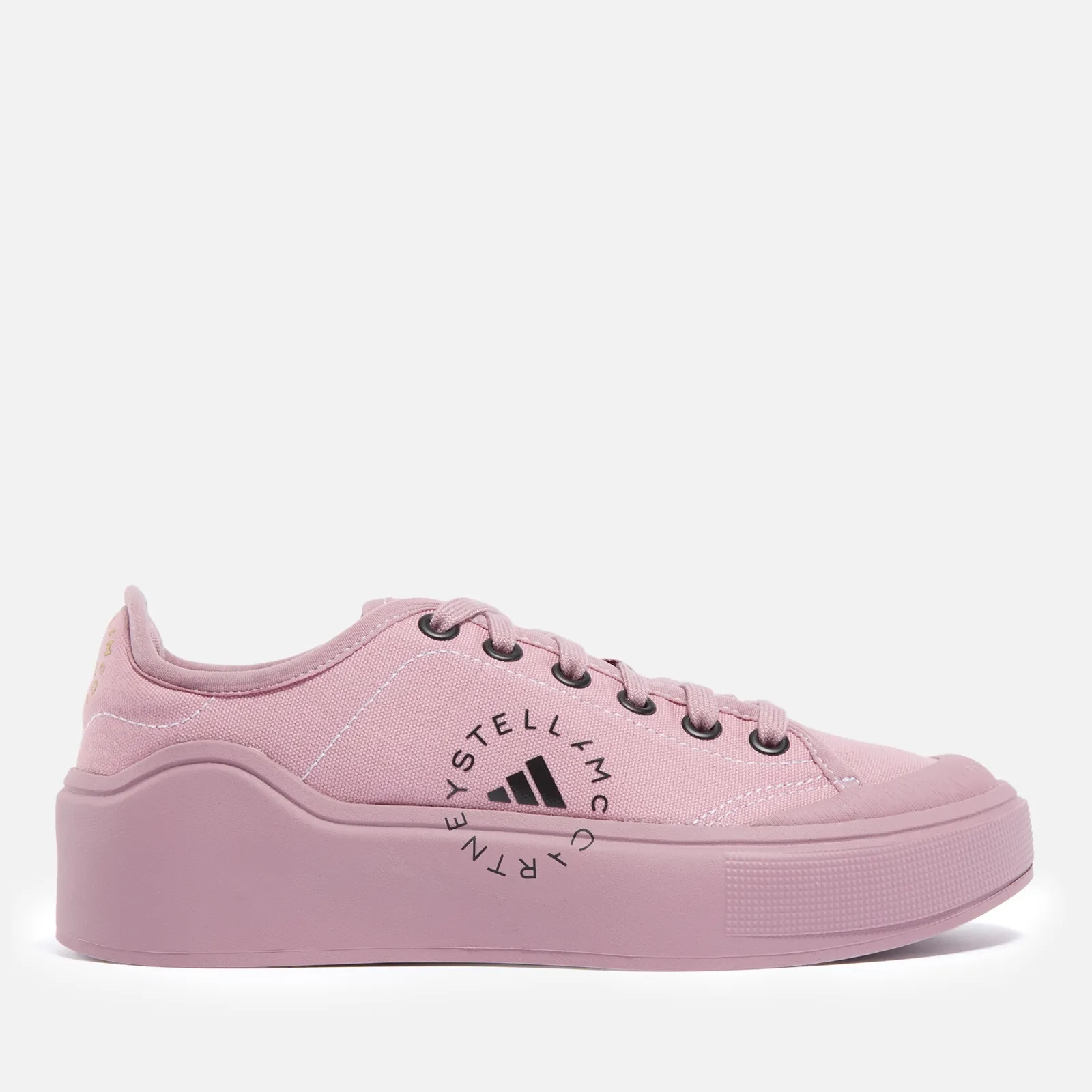 adidas by Stella McCartney Women's Asmc Canvas Court Trainers - UK 5 | Coggles