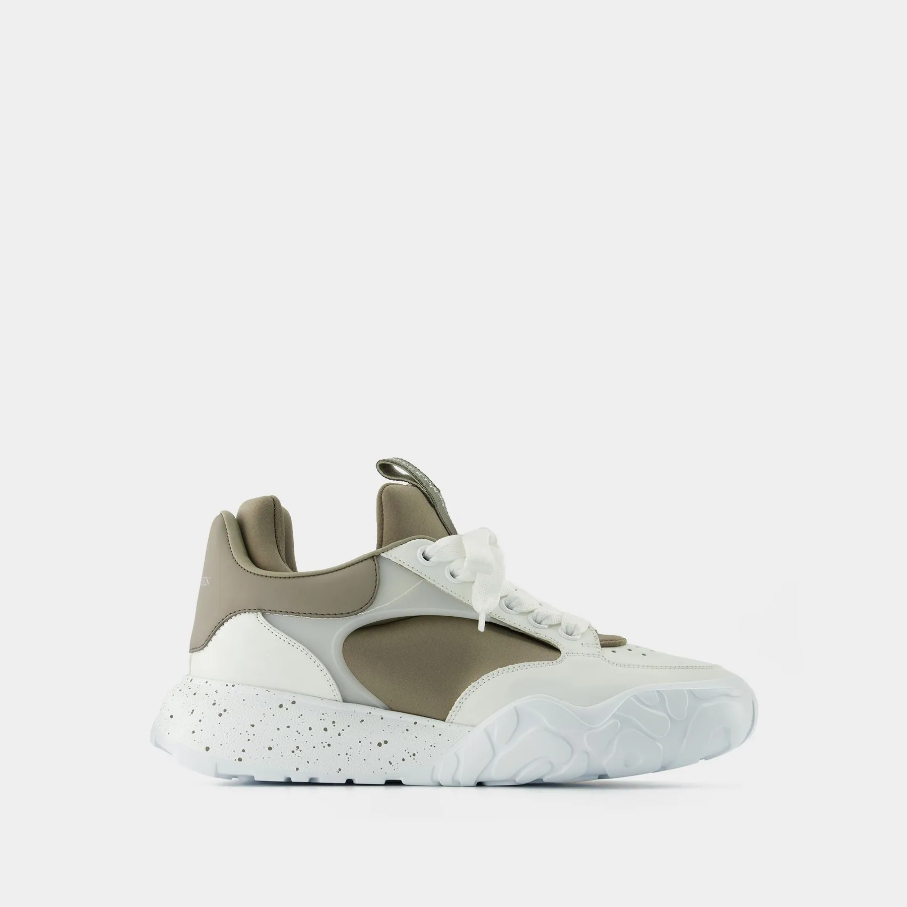 Alexander McQueen  Court Sneakers - Alexander Mcqueen - Khaki/White - Leather