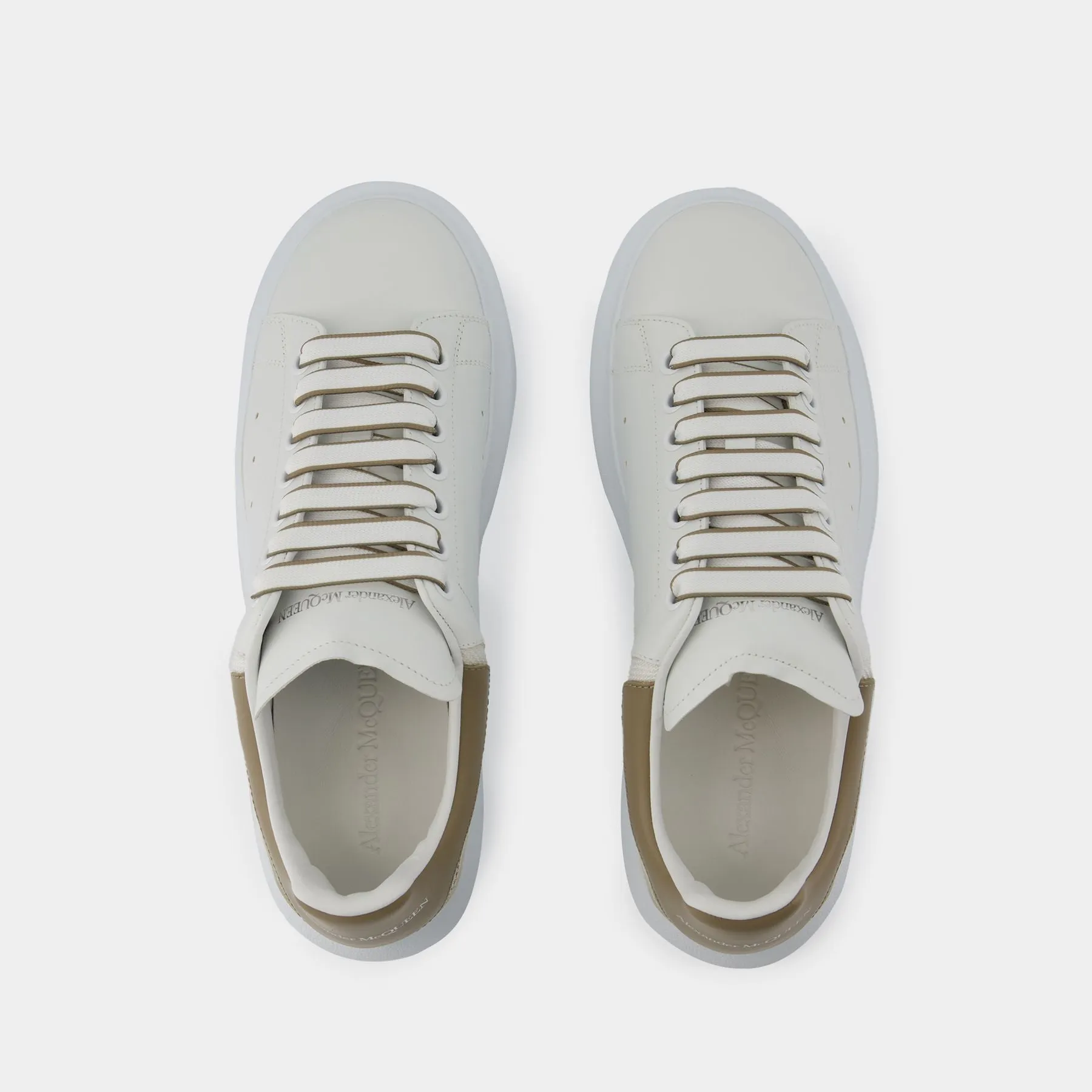 Alexander McQueen  Oversized Sneakers - Alexander McQueen - Leather - White/Beige