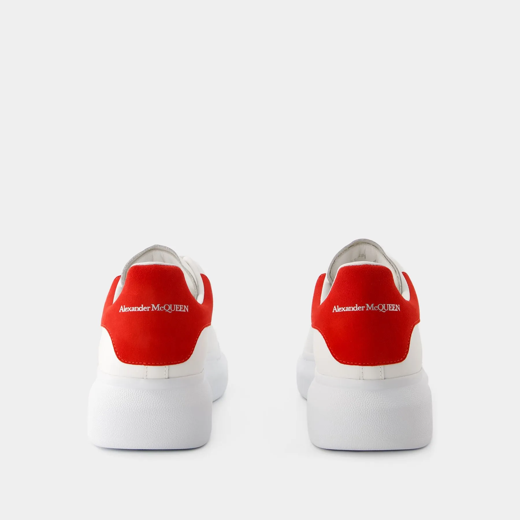 Alexander McQueen  Oversized Sneakers - Alexander Mcqueen - Leather - White/Red