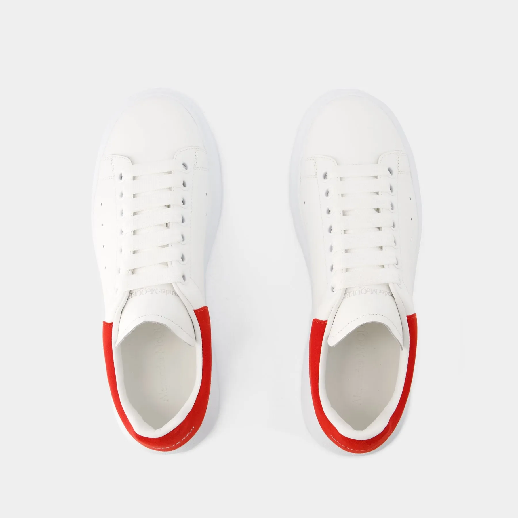 Alexander McQueen  Oversized Sneakers - Alexander Mcqueen - Leather - White/Red