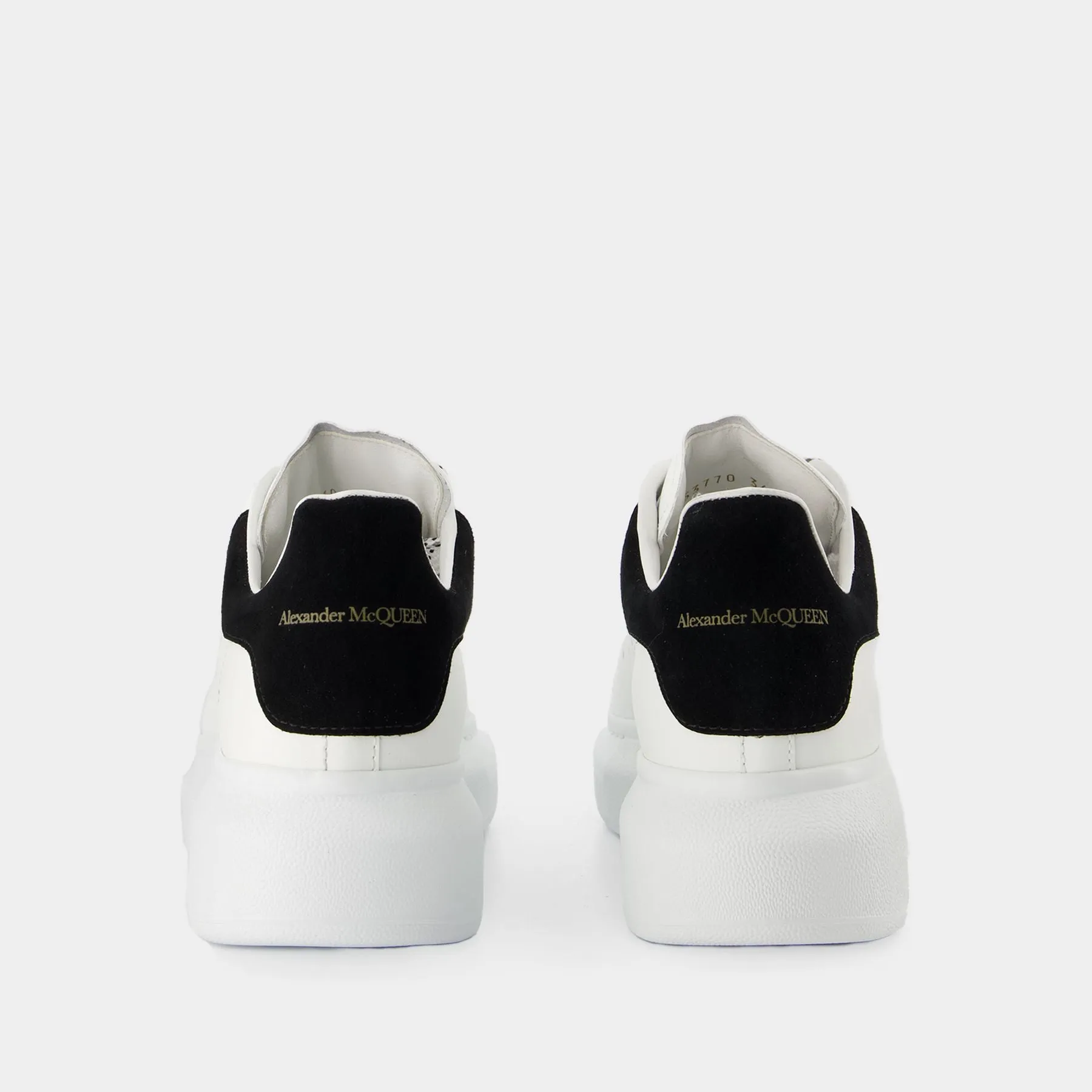 Alexander McQueen  Oversized Sneakers - Alexander Mcqueen - White/Black - Leather