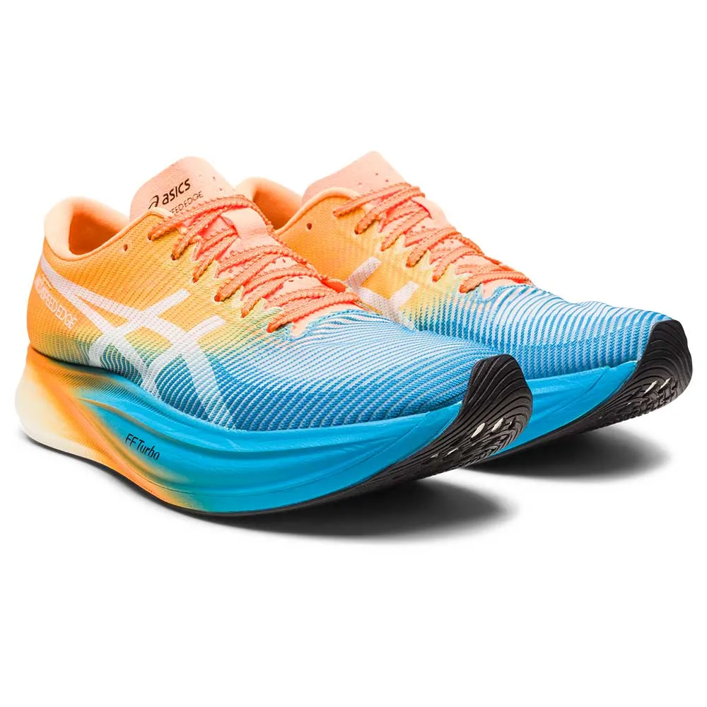 All Gender Metaspeed Sky+ Running Shoe- Orange Pop/Island Blue- Regular (D)