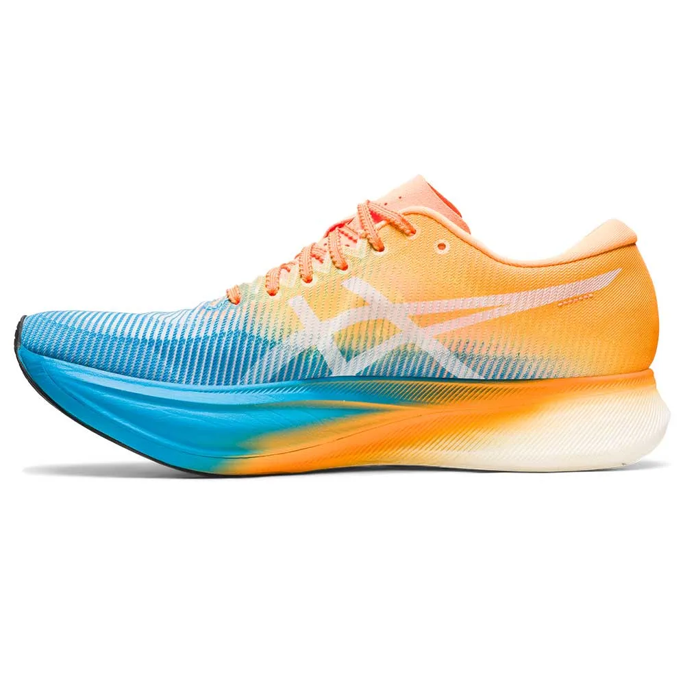 All Gender Metaspeed Sky+ Running Shoe- Orange Pop/Island Blue- Regular (D)