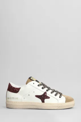 AMA-BRAND Sneakers In White Suede And Leather