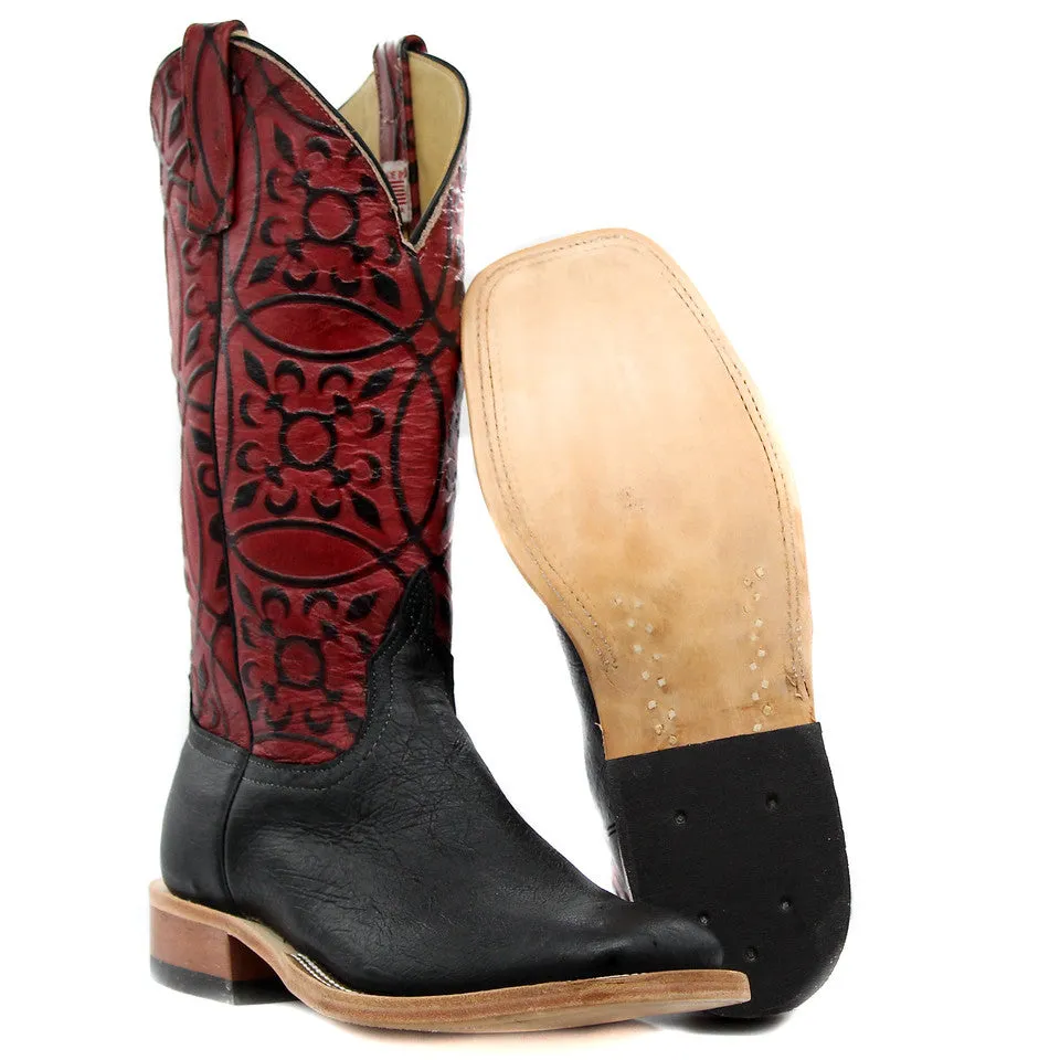 Anderson Bean Exclusive Black Smooth Ostrich Men's Boot