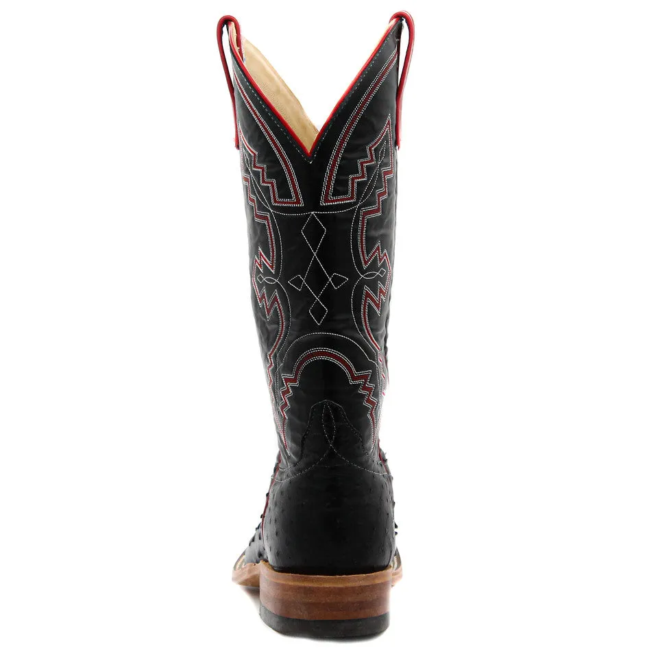 Anderson Bean Exclusive Texas Tech Black Full Quill Ostrich Men's Boot