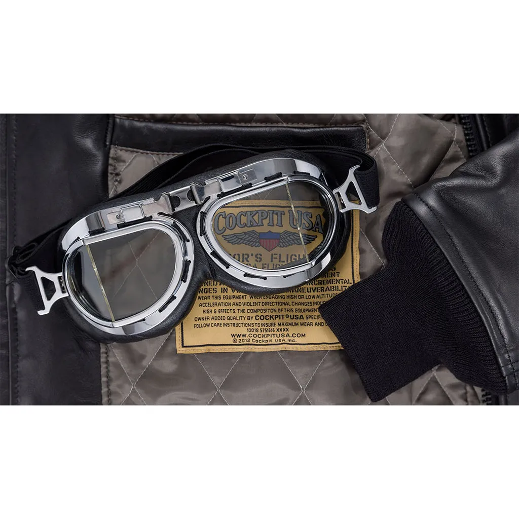 Antique-Style Pilot Goggles | Vintage Airplane Goggles