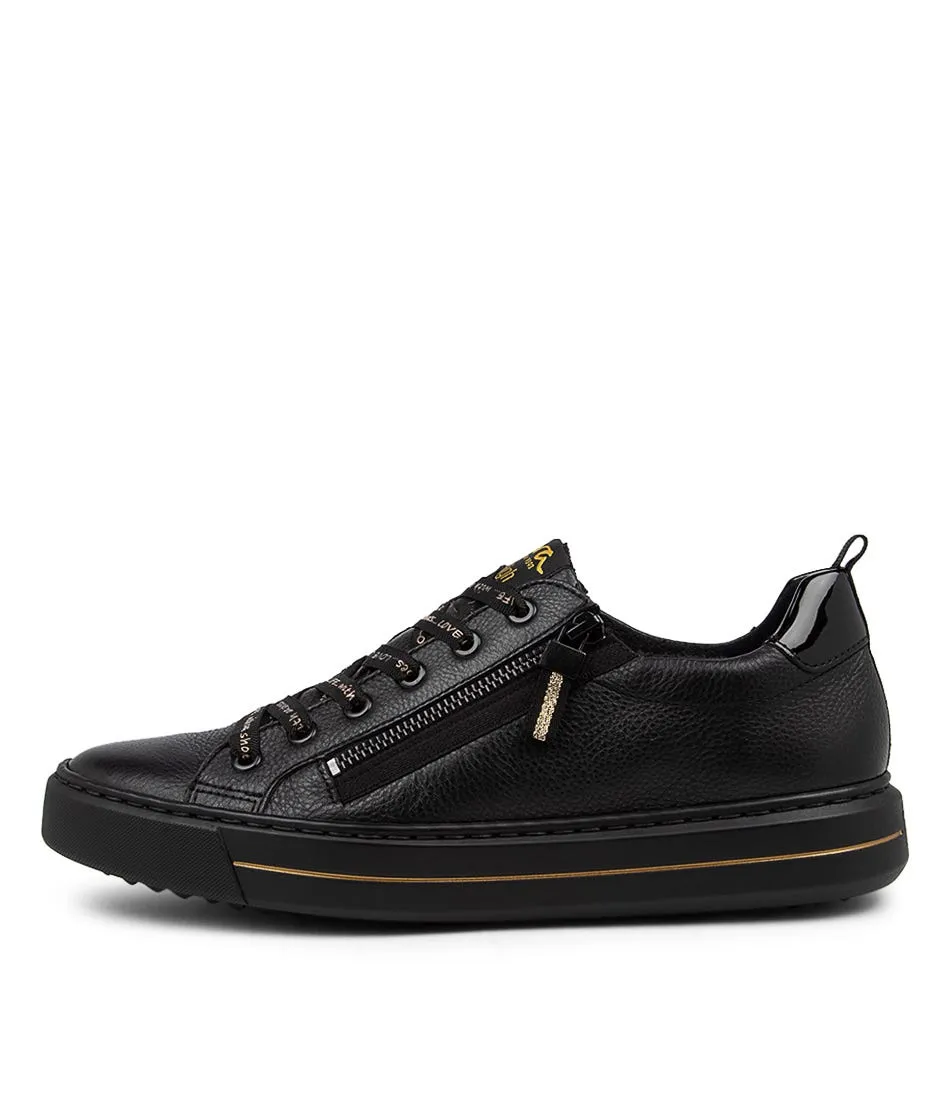 ARA Courtyard 71 Schwarz Leather Sneakers