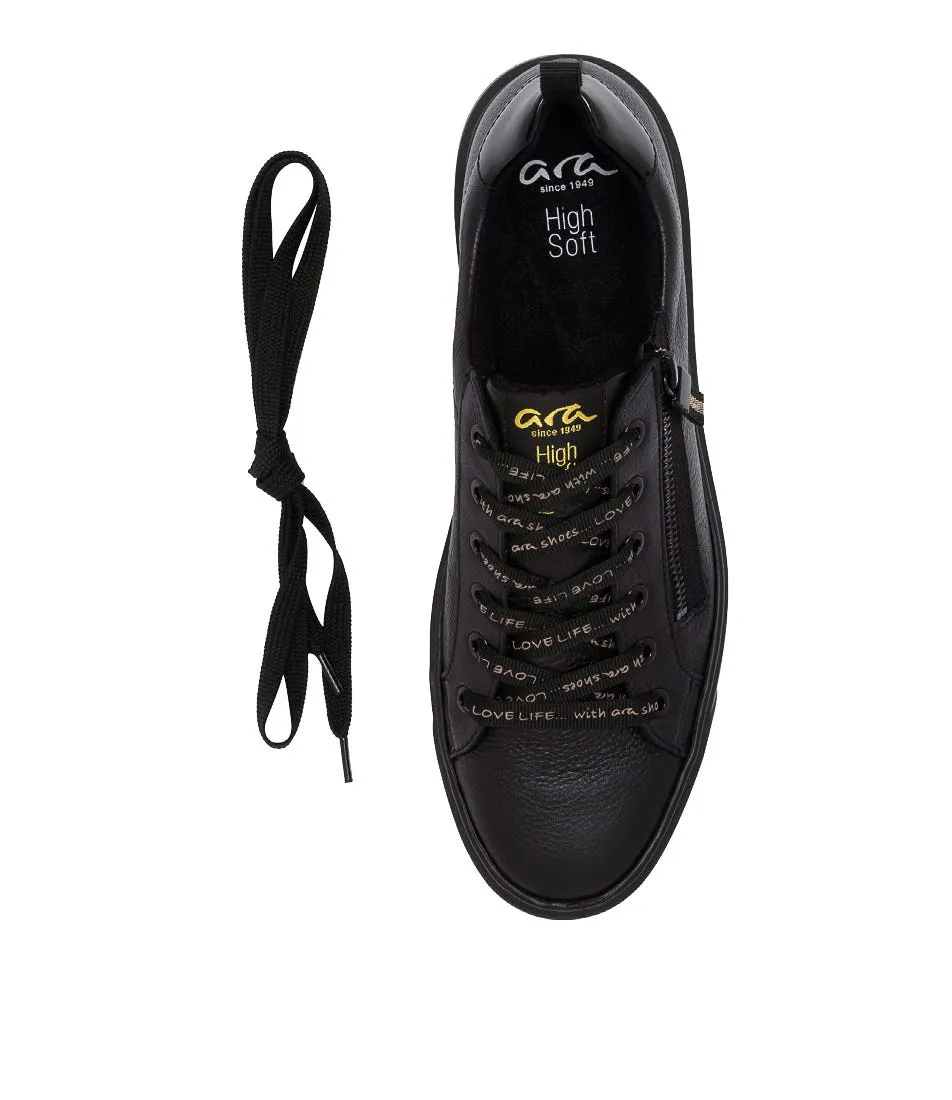 ARA Courtyard 71 Schwarz Leather Sneakers