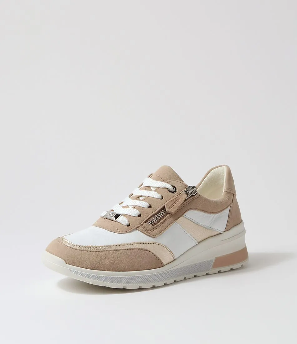 ARA Neapel 14 Sand Multi Leather Sneakers