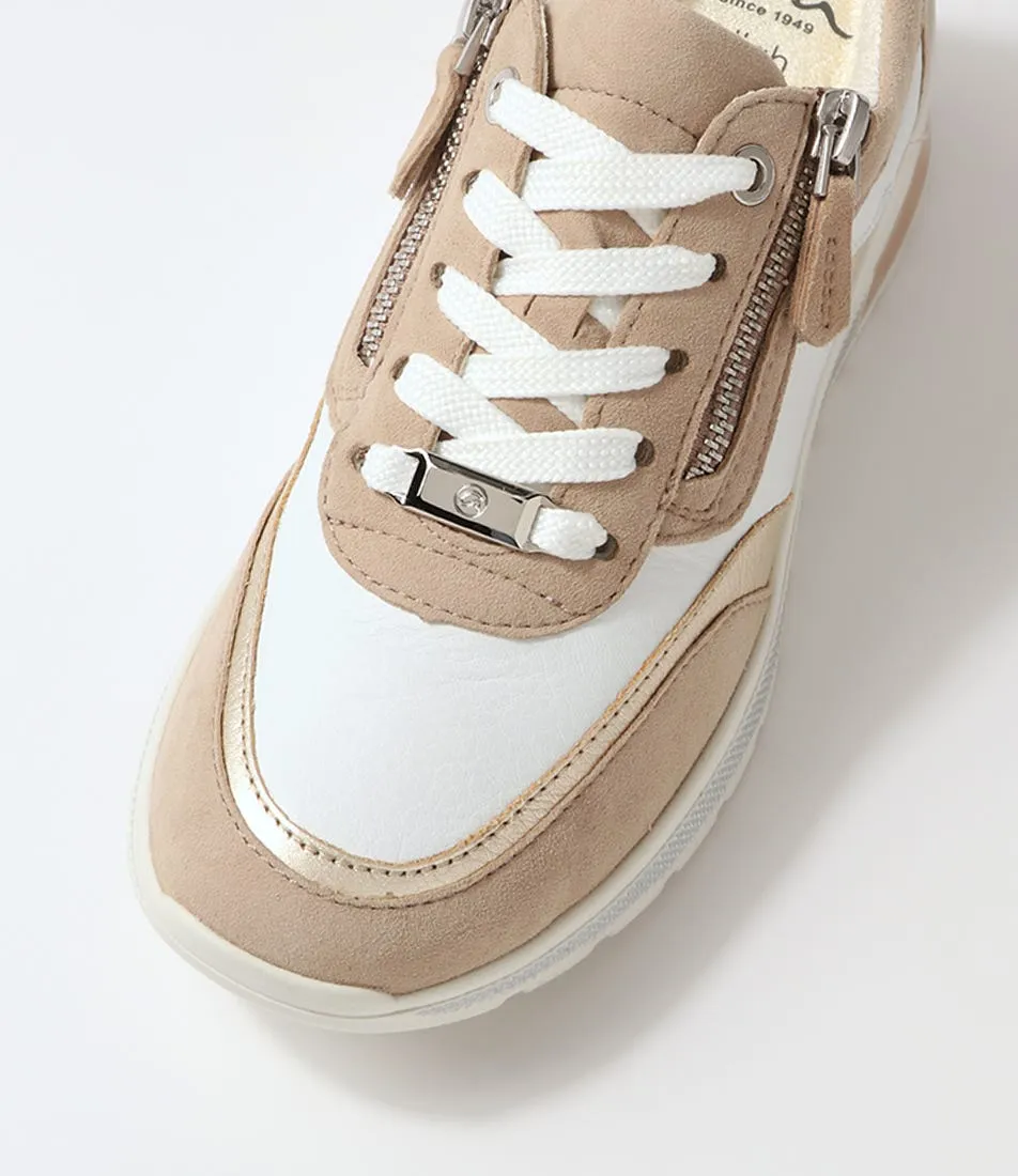 ARA Neapel 14 Sand Multi Leather Sneakers