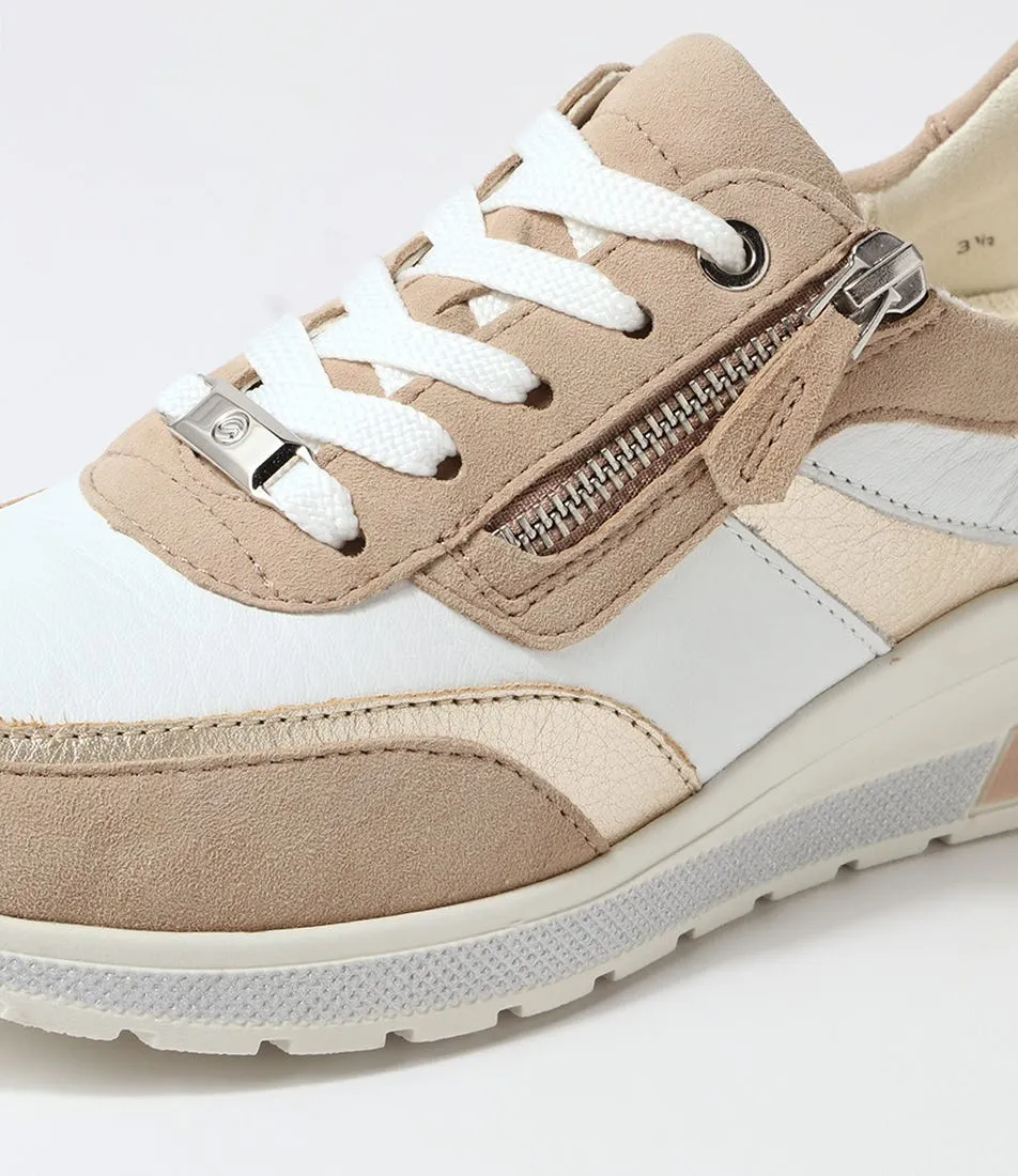 ARA Neapel 14 Sand Multi Leather Sneakers