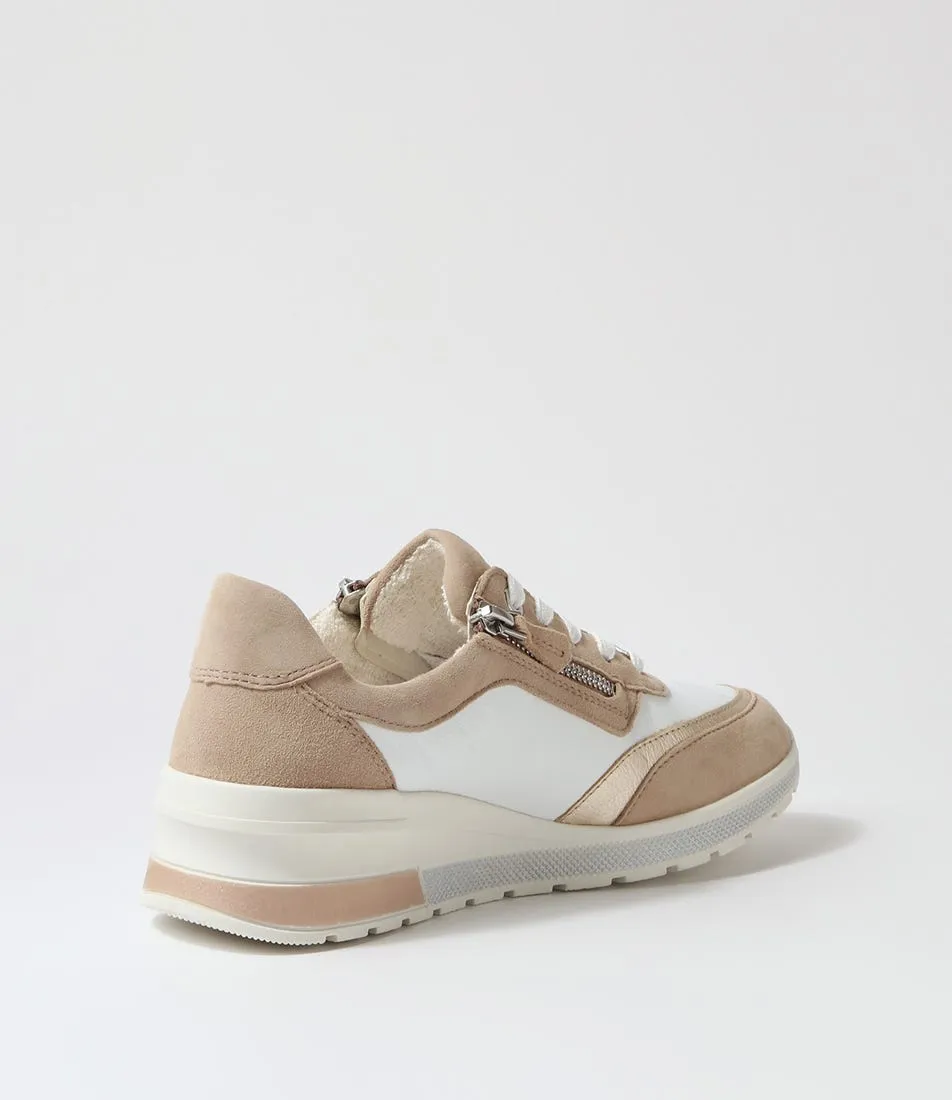 ARA Neapel 14 Sand Multi Leather Sneakers