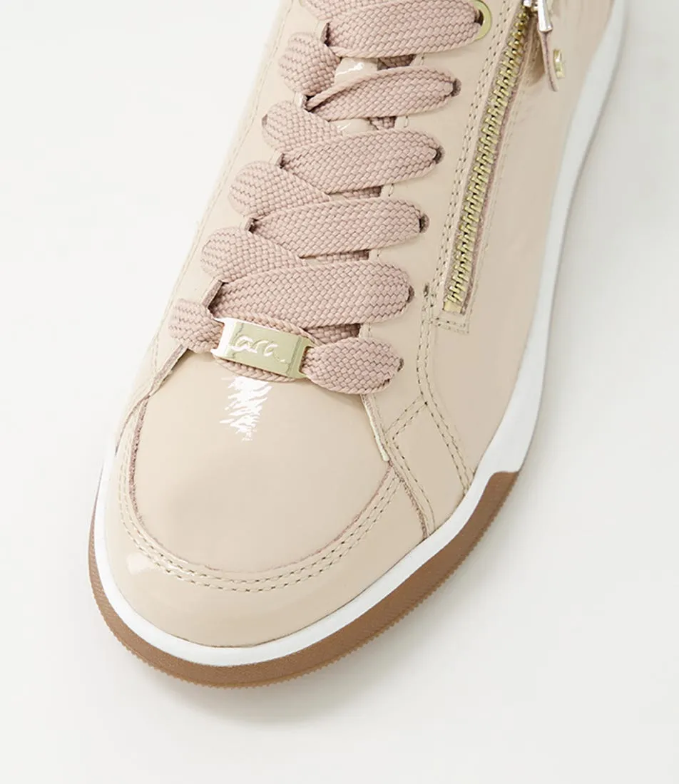 ARA Rom 32 Nude Platino Leather Sneakers