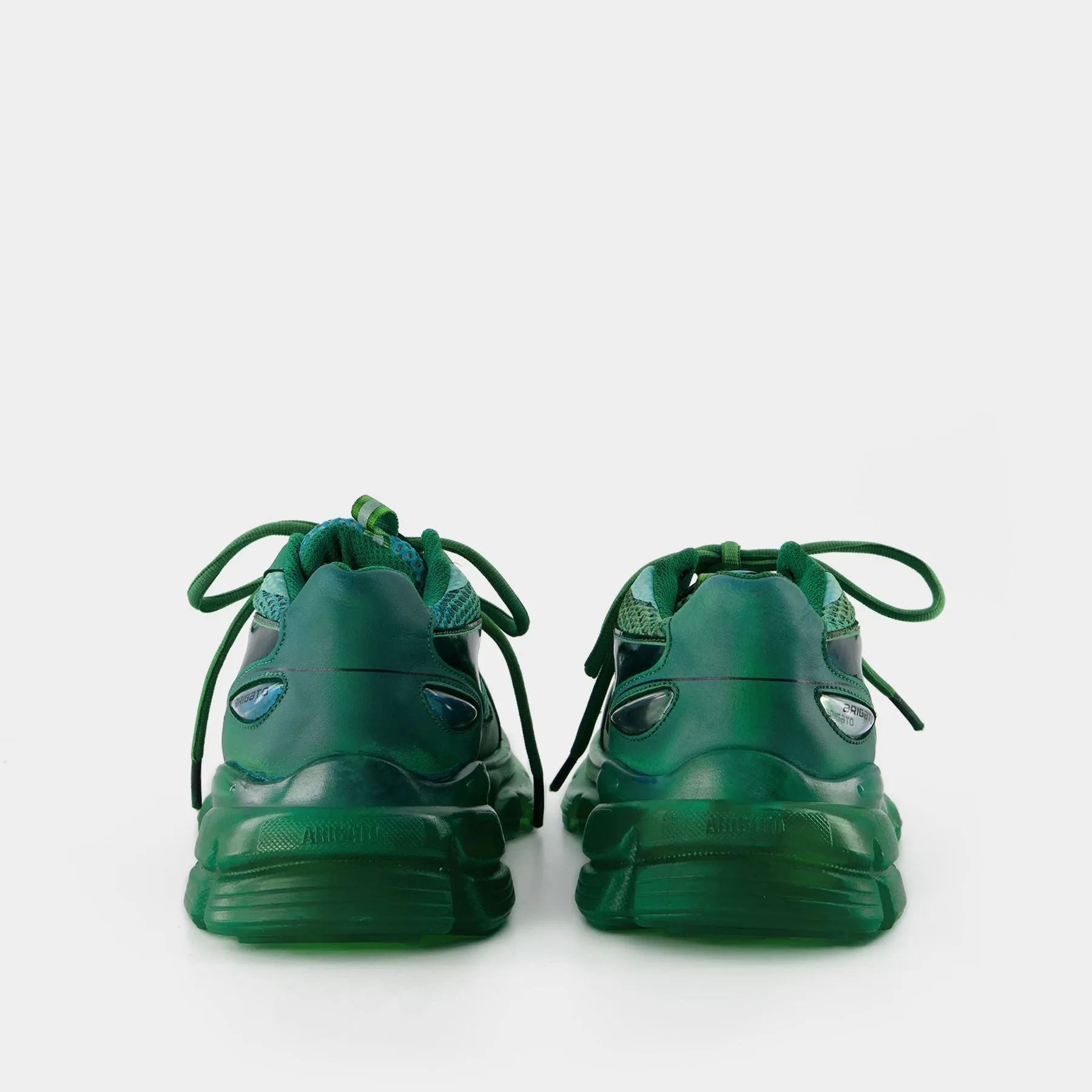 Axel Arigato  Marathon Dip-Dye Sneakers in Green Leather