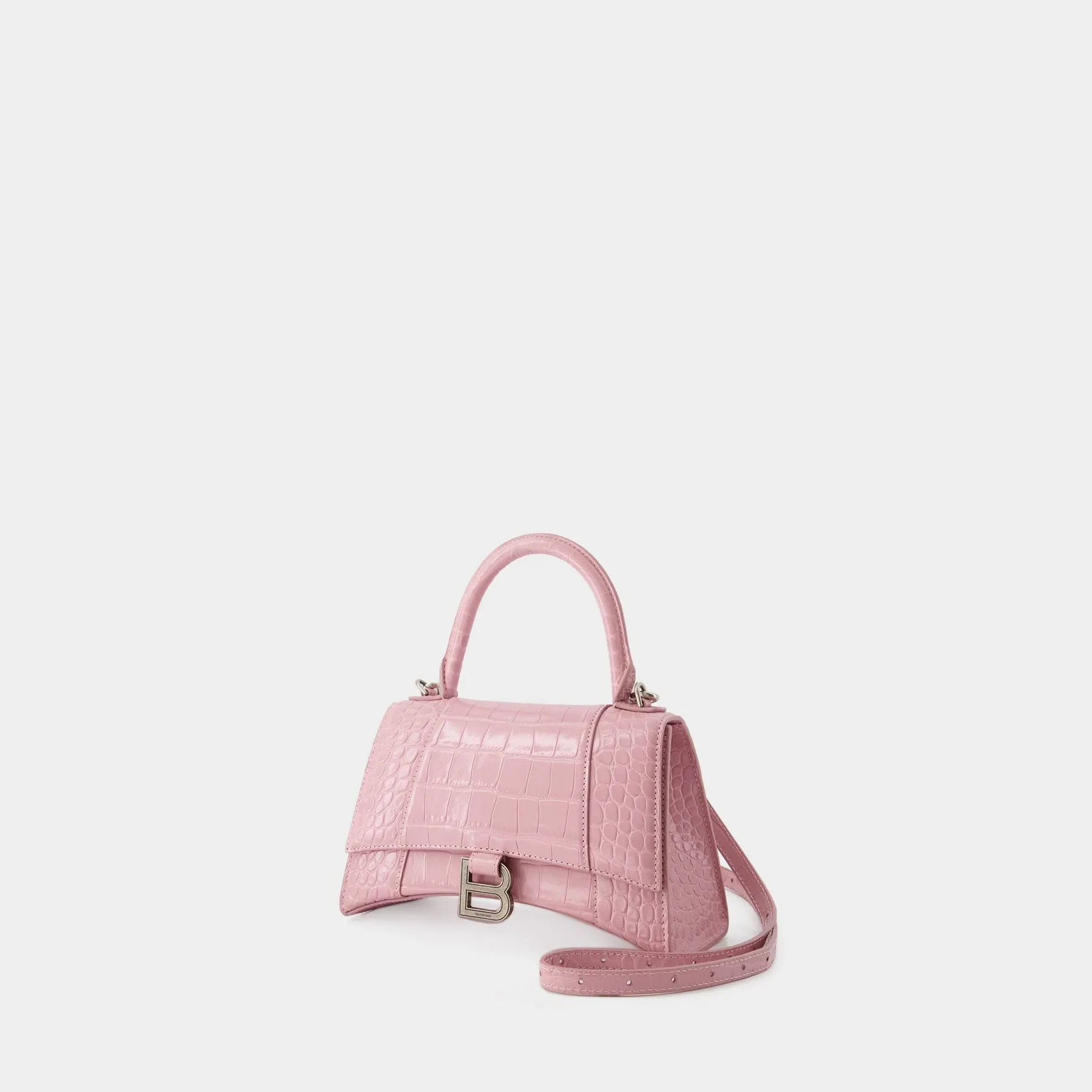 Balenciaga  Hourglass Small Bag - Balenciaga - Leather - Powder Pink