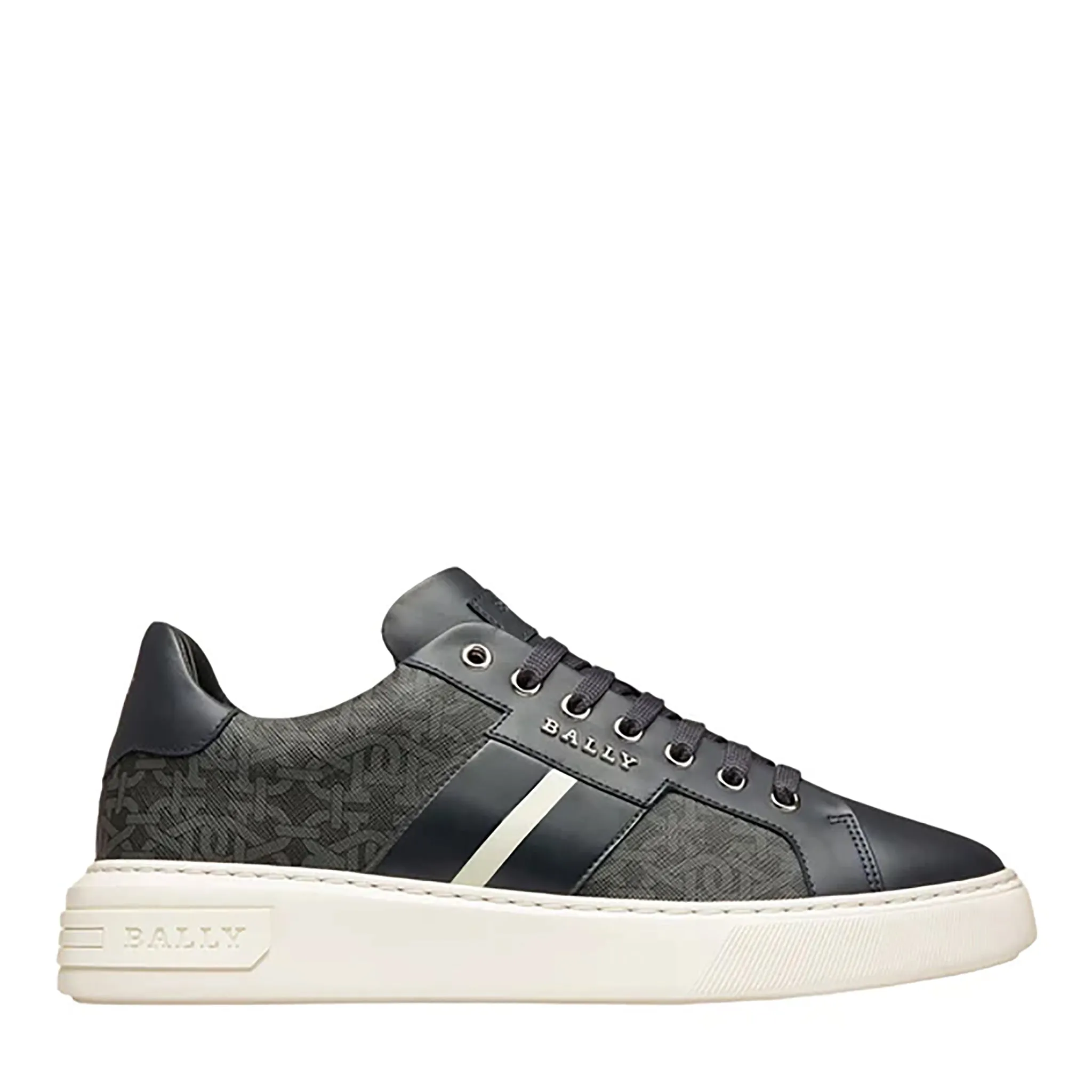 Bally Men's Myron Mix Cotton & Leather Sneakers