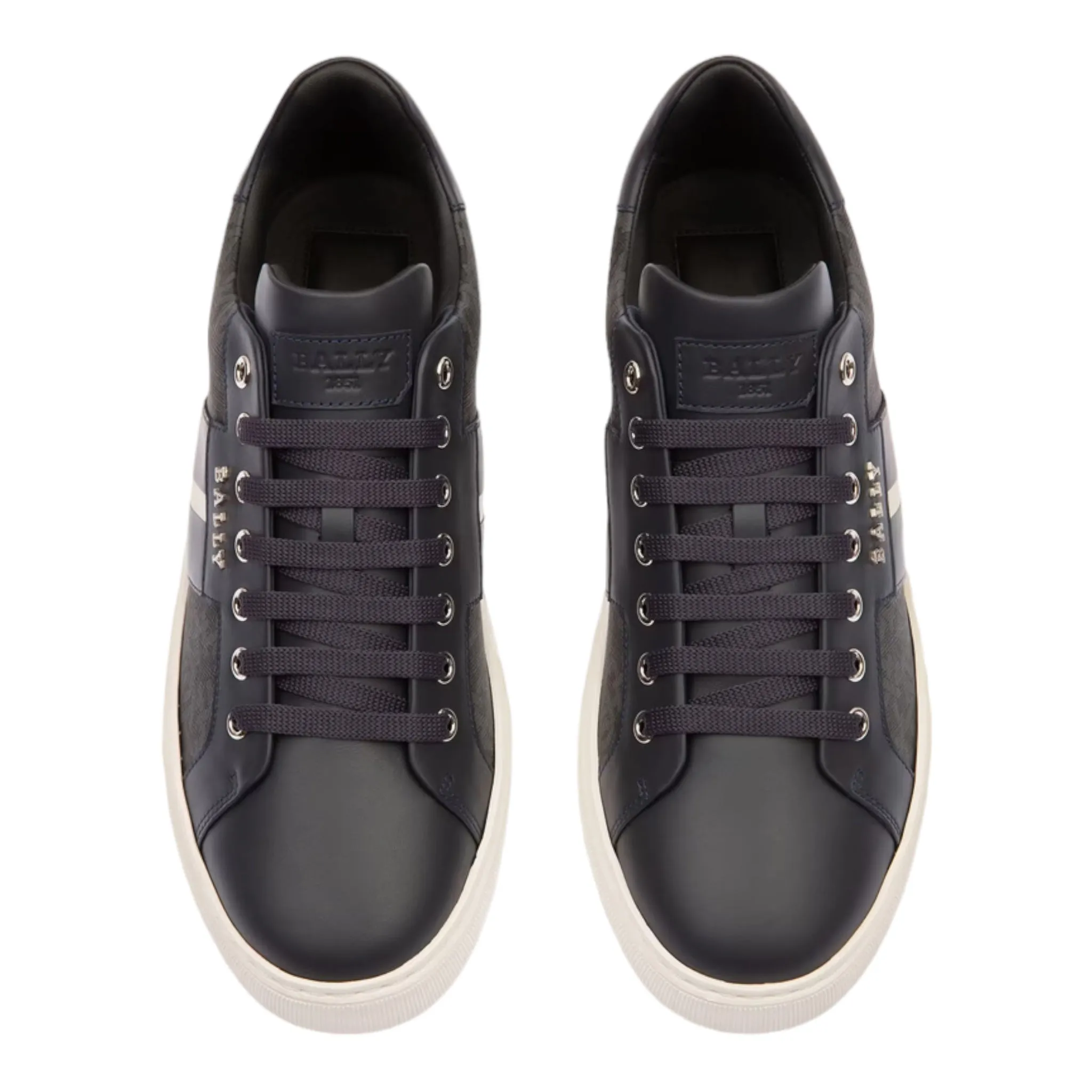 Bally Men's Myron Mix Cotton & Leather Sneakers