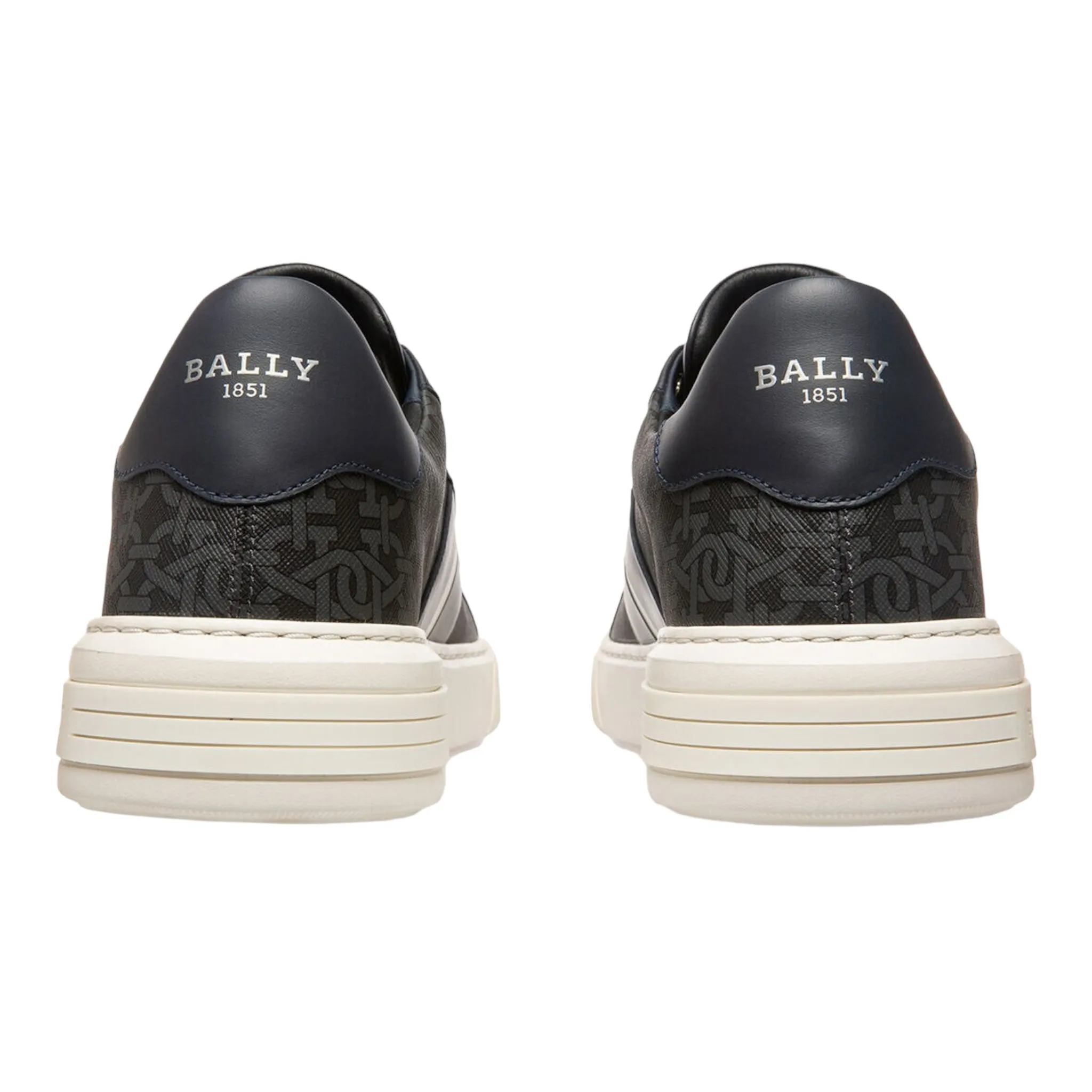 Bally Men's Myron Mix Cotton & Leather Sneakers