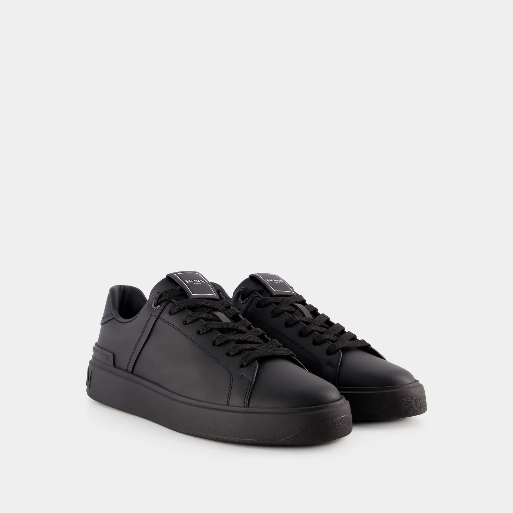 Balmain  B Court Sneakers - Balmain - Leather - Black