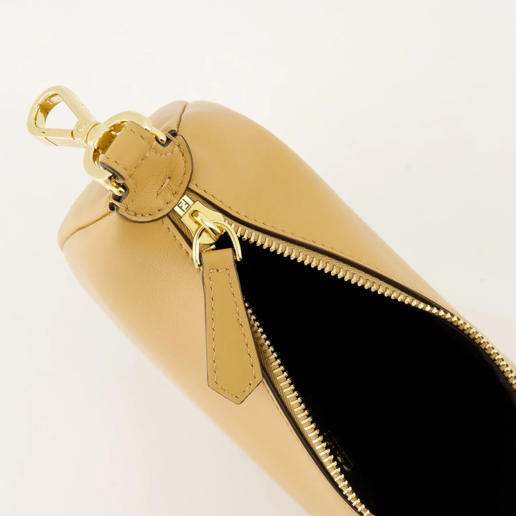 Beige Leather Mini Bag