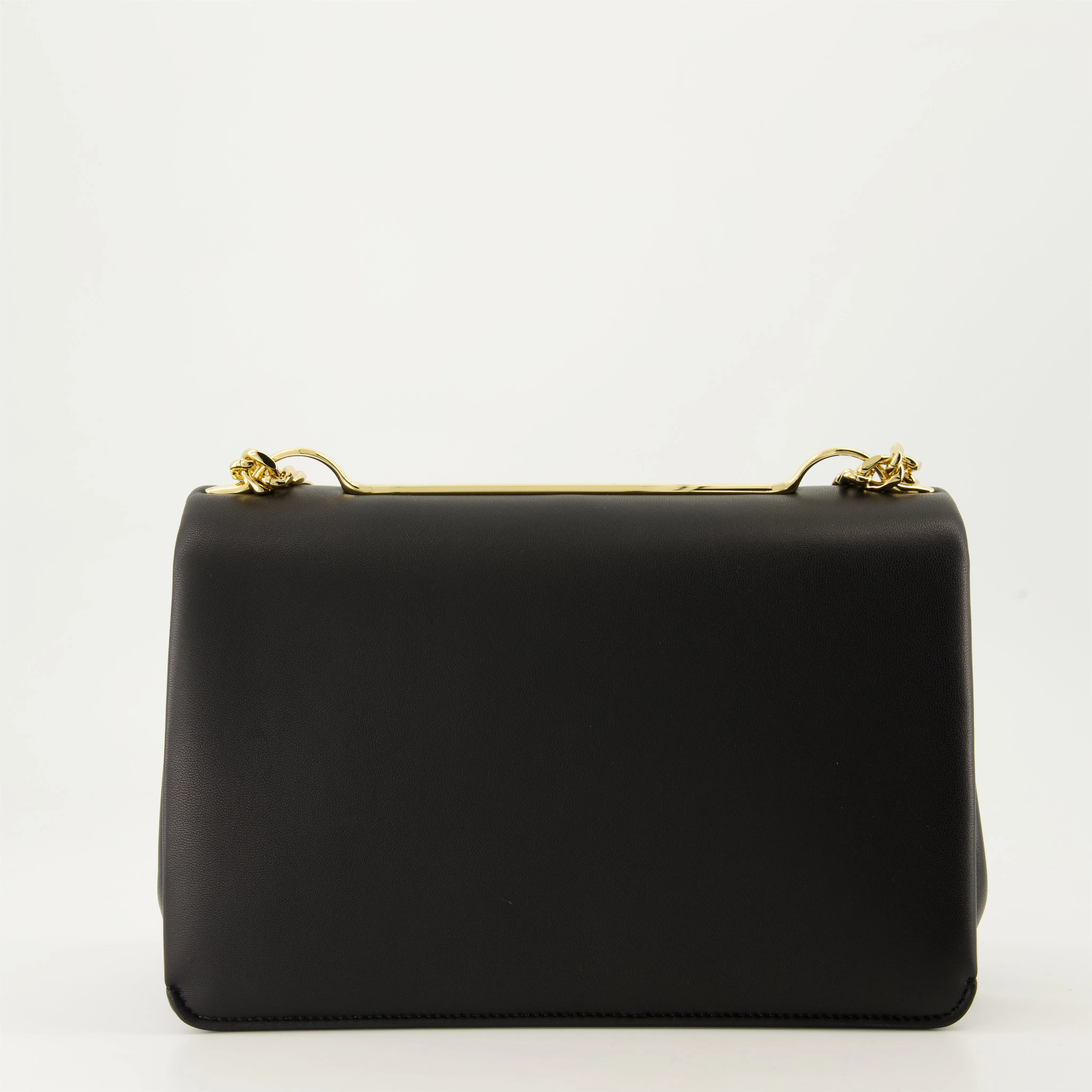 Black VLogo Leather Bag