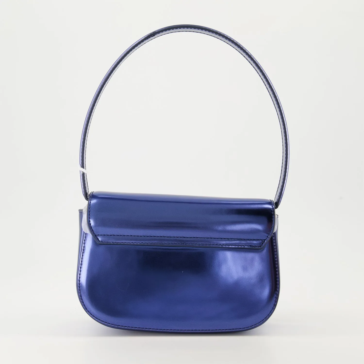 Blue Mirrored Effect Leather Bag 1DR