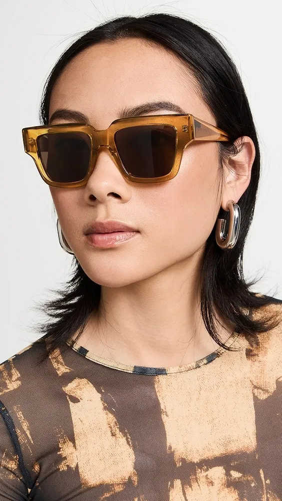 Bottega Veneta   Nude Triangle Sunglasses 