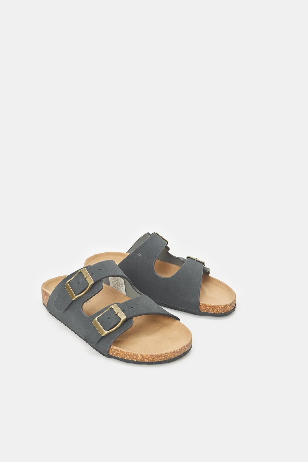 Boys Grey Cork Sandals