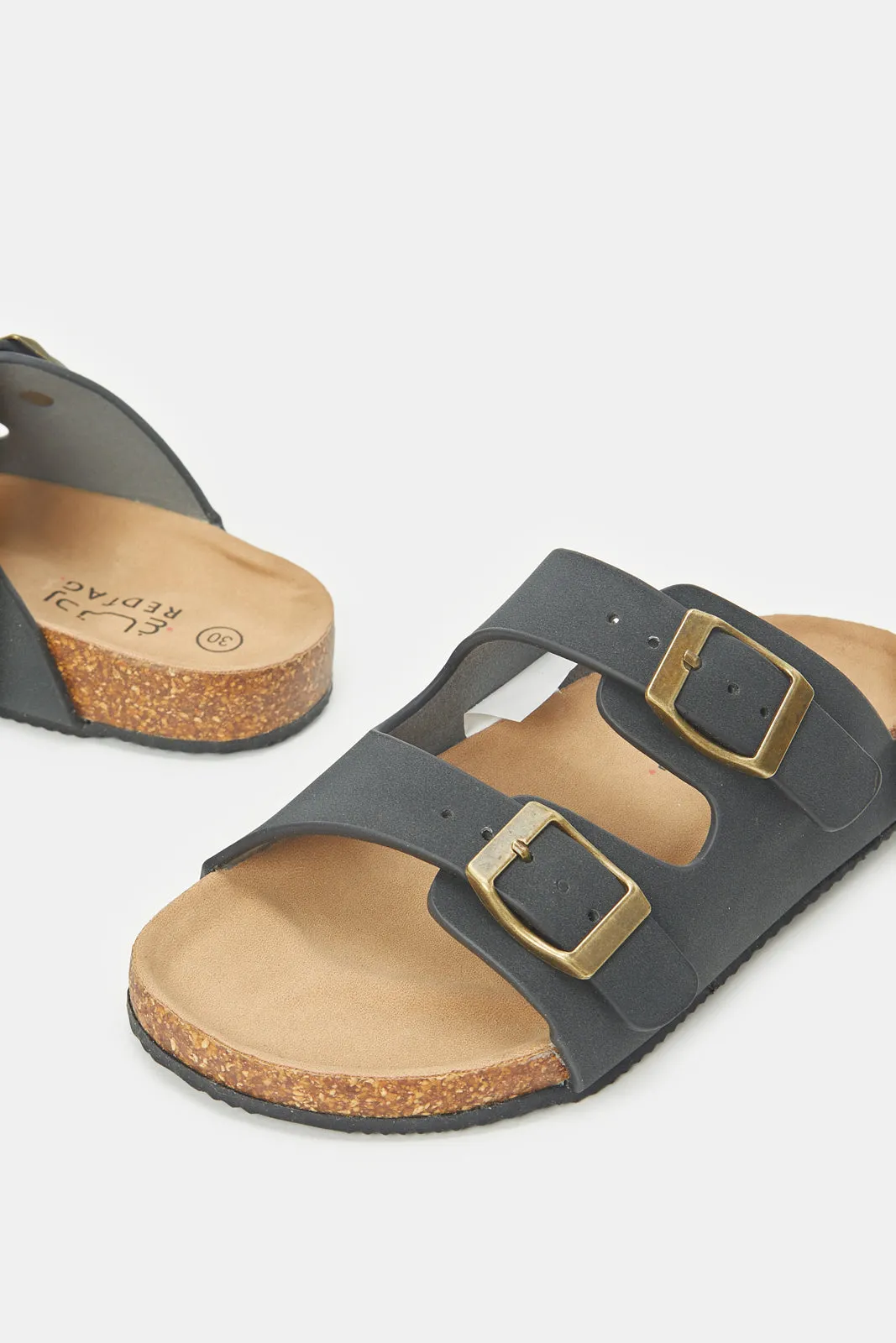 Boys Grey Cork Sandals