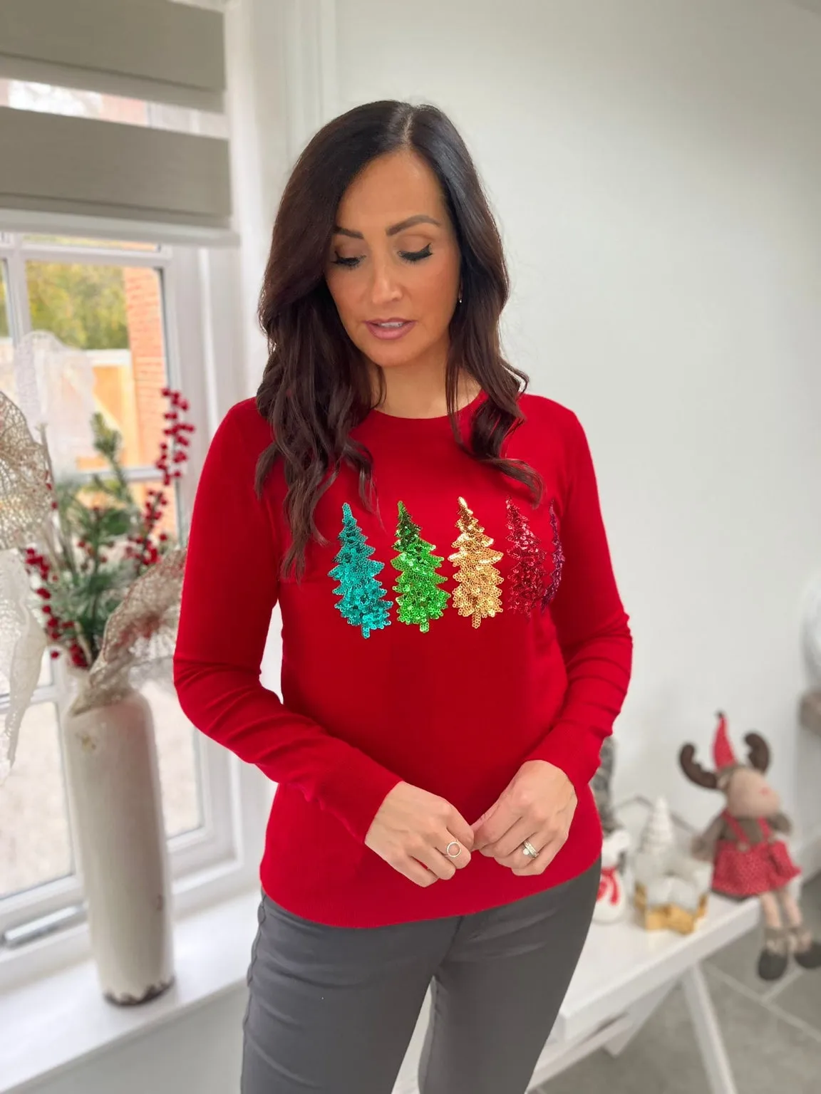 Bright Christmas Tree Jumper