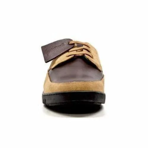 British Walkers Bristol Bally Style Men's Brown and Tan Leather and Suede Low Top Sneakers