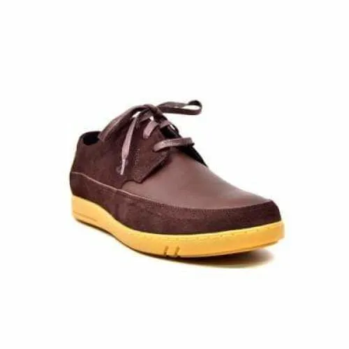 British Walkers Bristol Bally Style Men's Brown Leather and Suede Low Top Sneakers