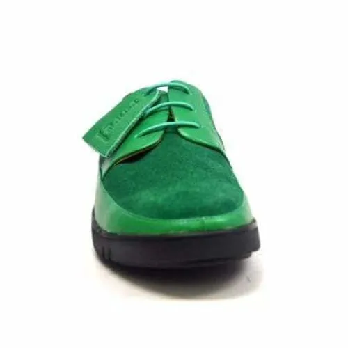 British Walkers Westminster Bally Style Men's Green Leather and Suede Low Top Sneakers