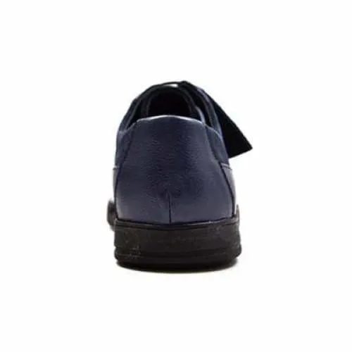 British Walkers Westminster Bally Style Men's Navy Blue Leather and Suede Low Top Sneakers