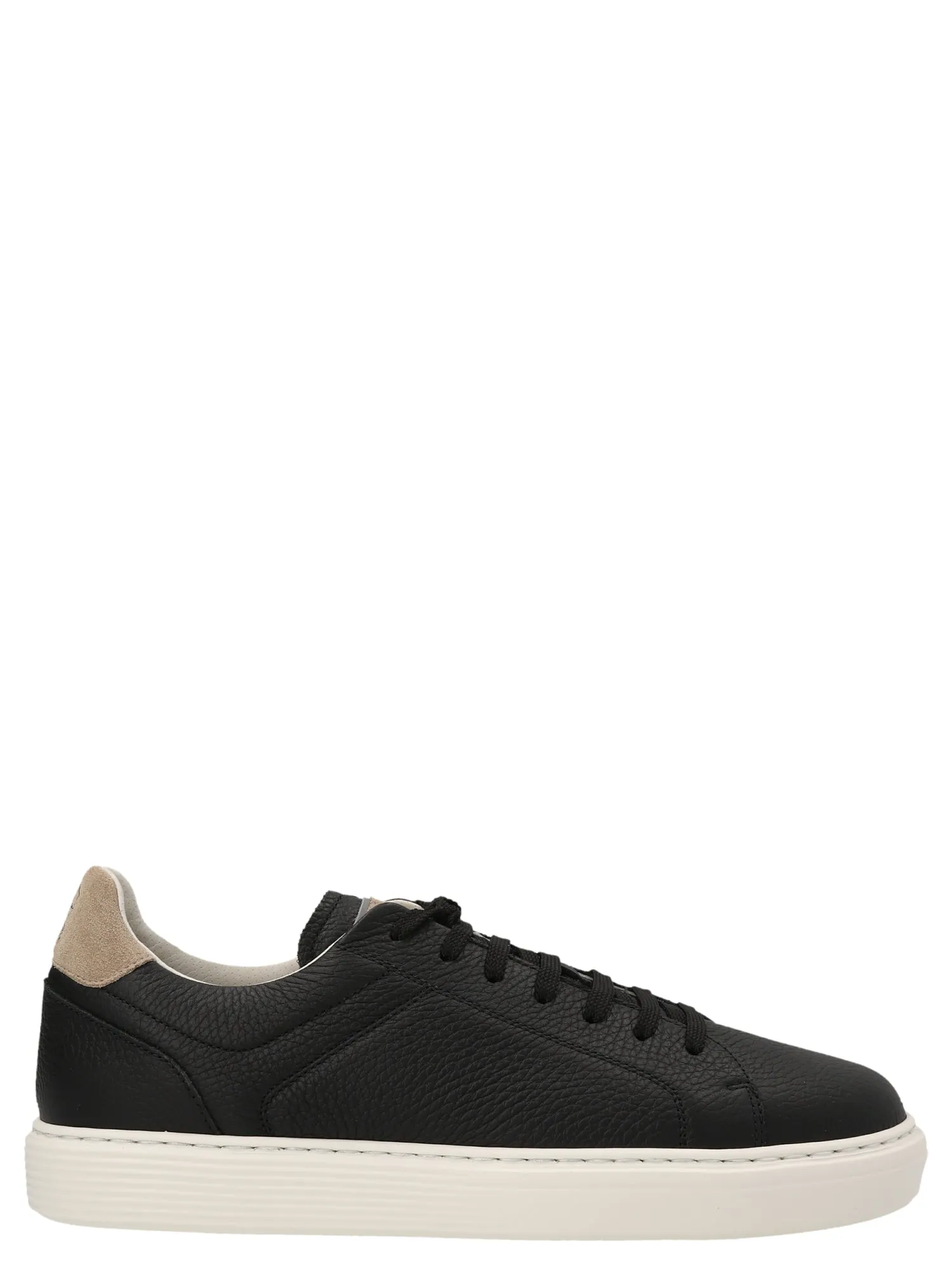 Brunello Cucinelli    Brunello Cucinelli Logo Leather Sneakers