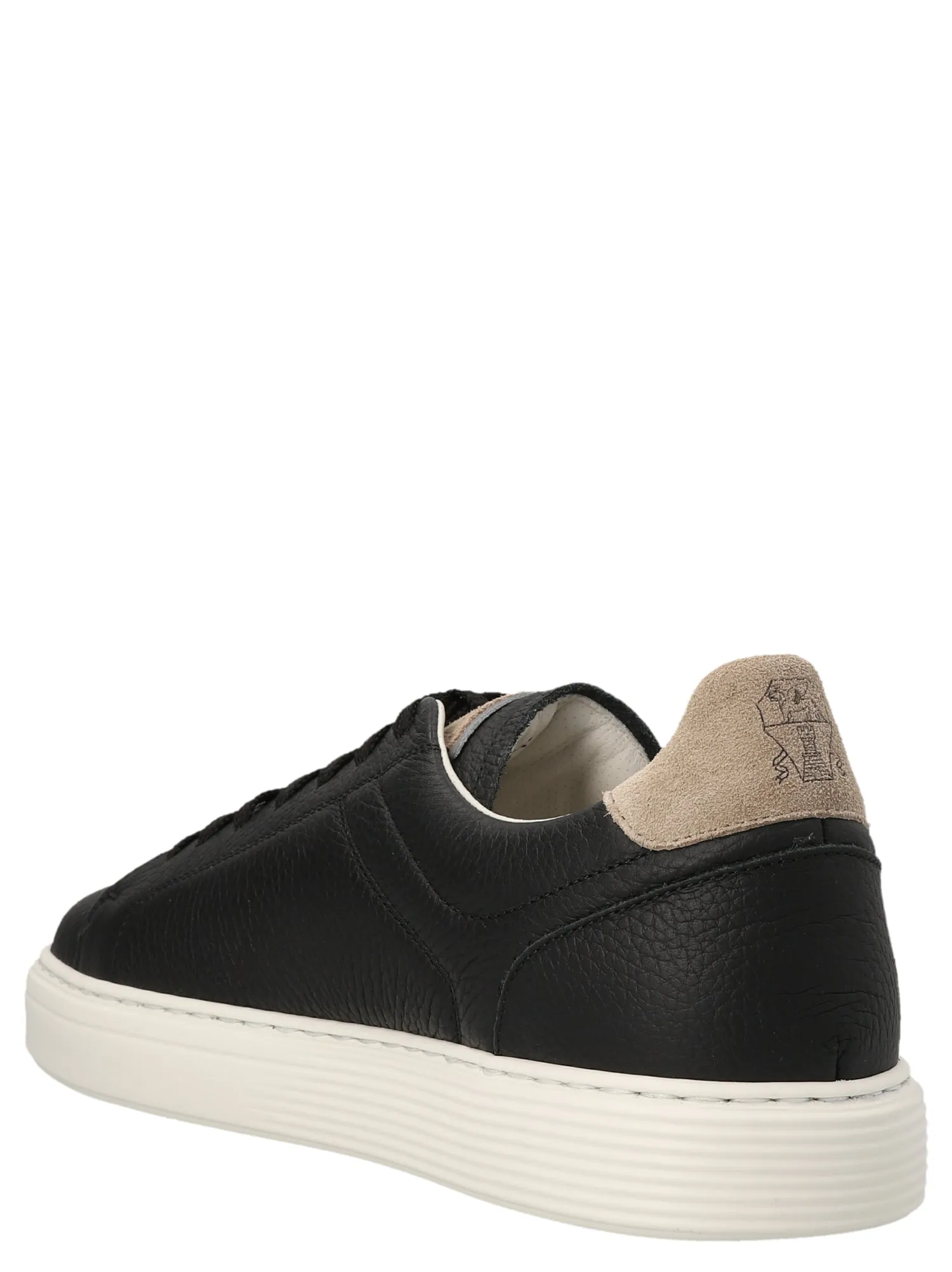 Brunello Cucinelli    Brunello Cucinelli Logo Leather Sneakers