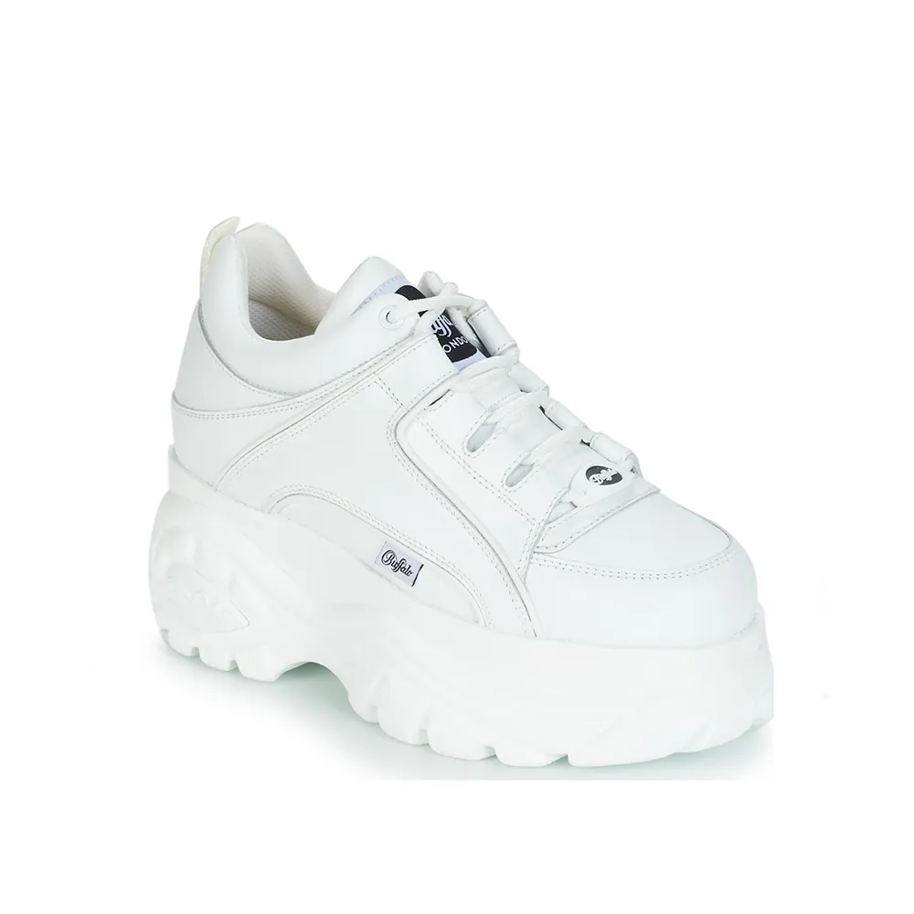 Buffalo London White leather Platform Sneakers 1339-14 2.0 Soft Blanco