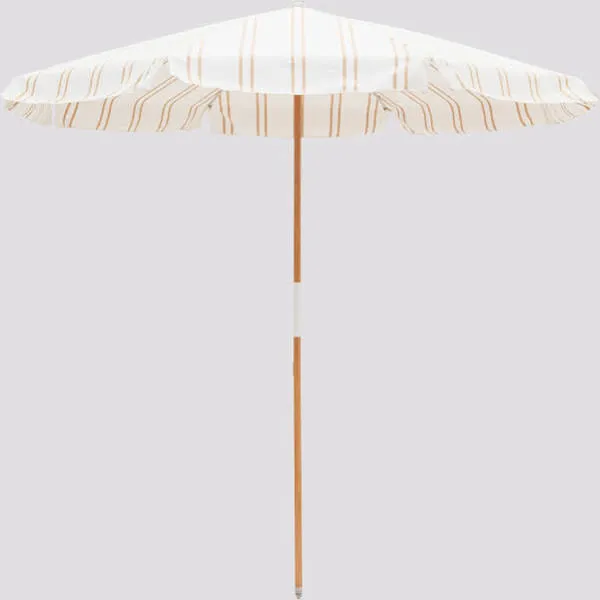 Business & Pleasure- Amalfi Umbrella in Sand Two Stripe