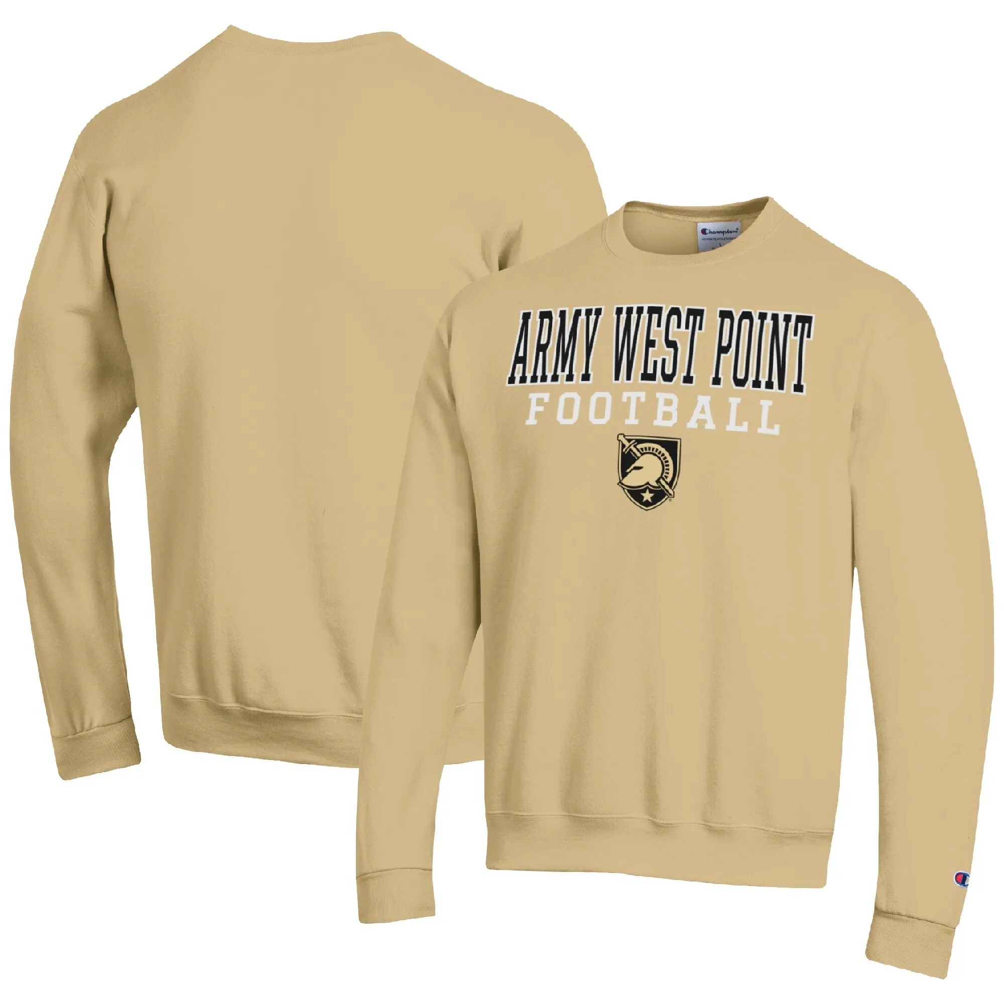 Champion Army Black Knights Gold Football Stacked Pullover Sweatshirt