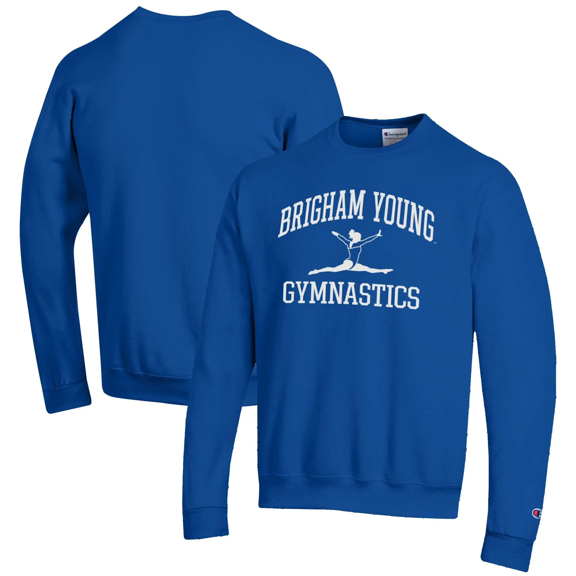 Champion  BYU Cougars Royal Gymnastics Icon Powerblend Pullover Sweatshirt