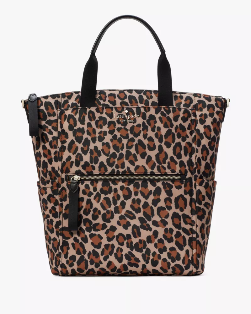 Chelsea Spotted Leopard Large Convertible Backpack | Kate Spade GB