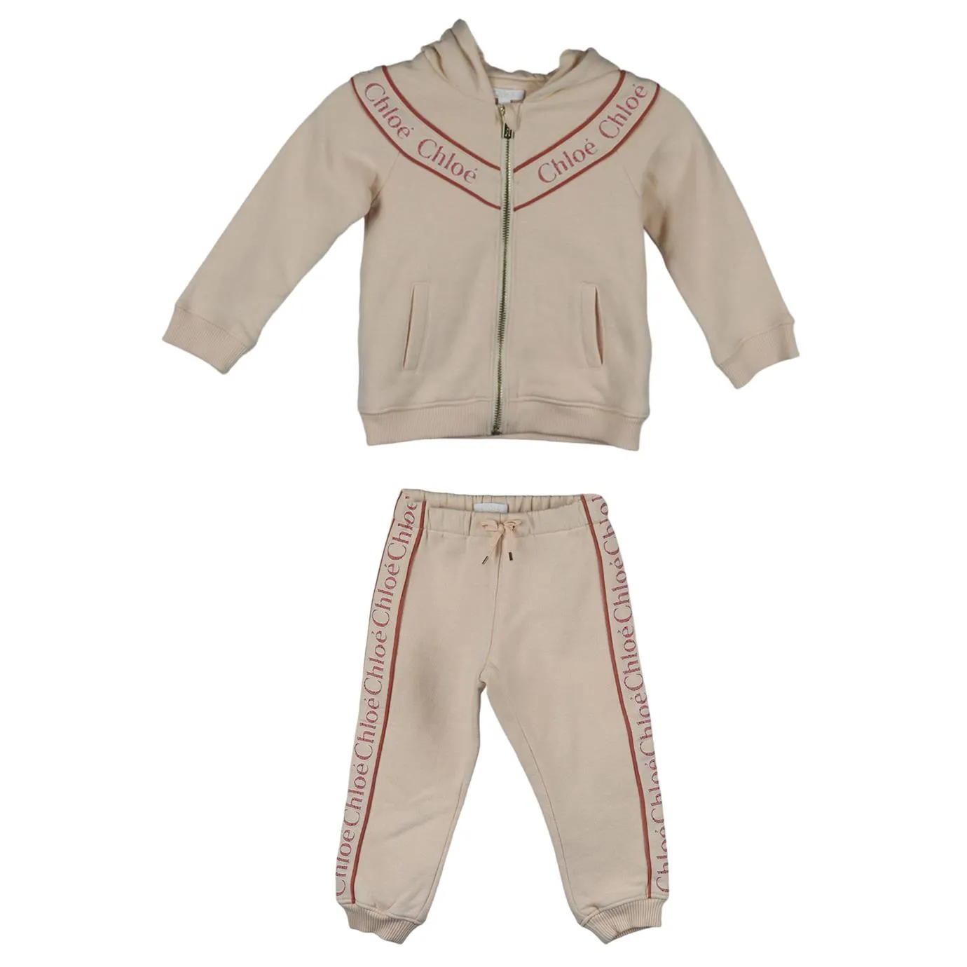 CHLO BABY GIRLS LOGO COTTON TRACKSUIT 2 YEARS