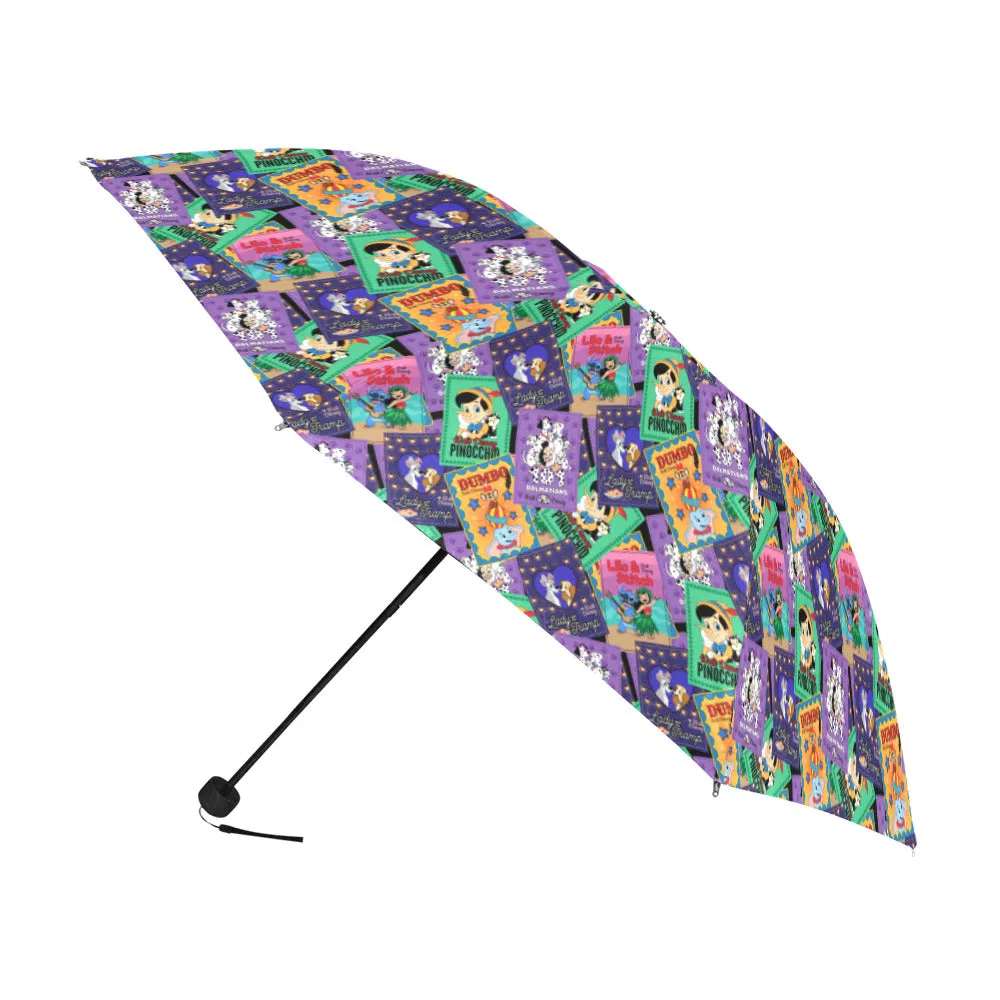 Classic Posters Anti-UV Foldable Umbrella