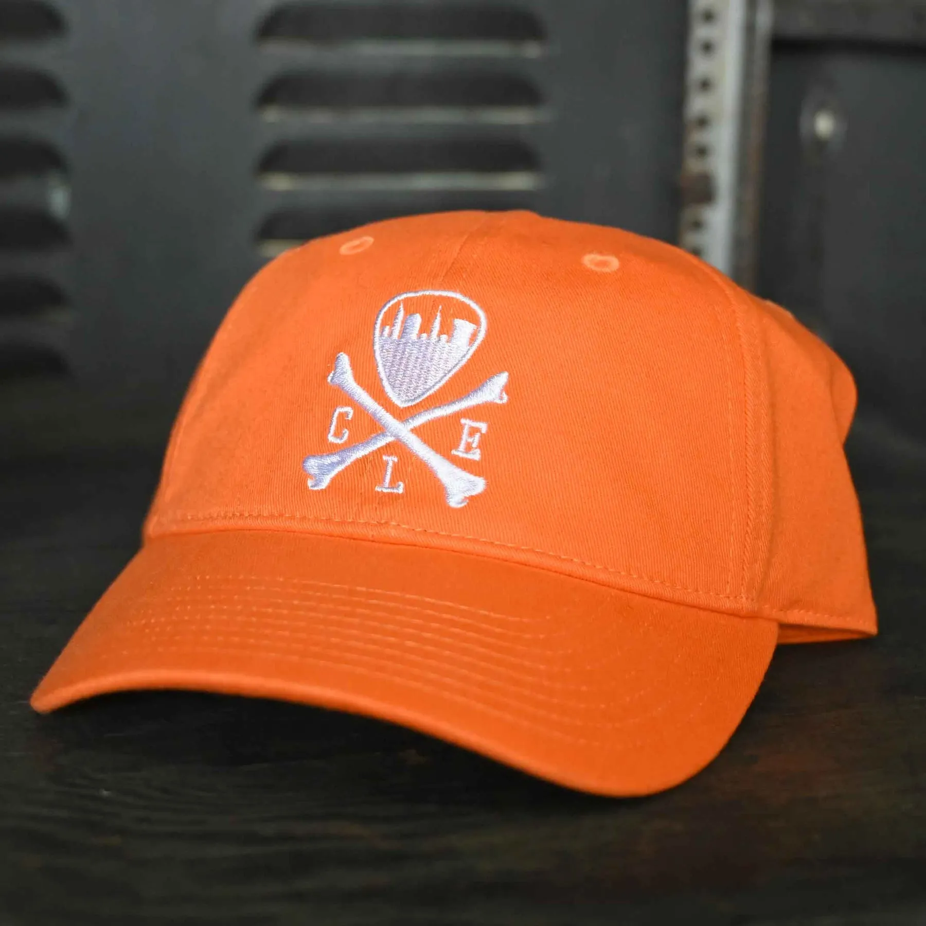 CLE Logo Twill Dad Hat - Orange-